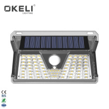 OKELI New 136lm 146lm IP65 Waterproof Home Led Solar Light Human Sensor Outdoor Solar Security Wall Light